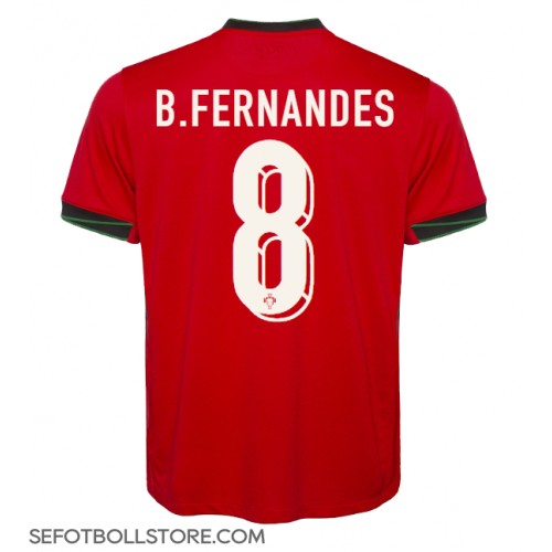 Portugal Bruno Fernandes #8 Replika Hemmatröja EM 2024 Kortärmad